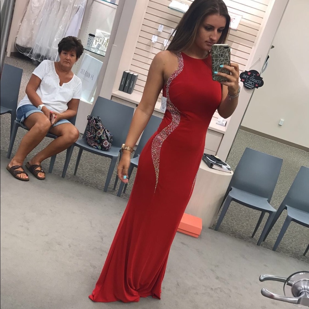 Formal evening dress.